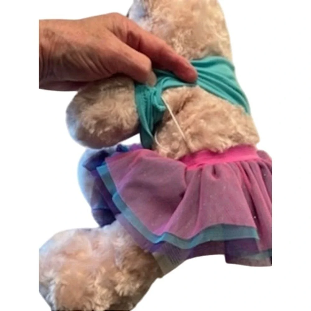 Build-A-Bear Workshop Mermaid Bear‎ Plush with Dress Multicolor NWT